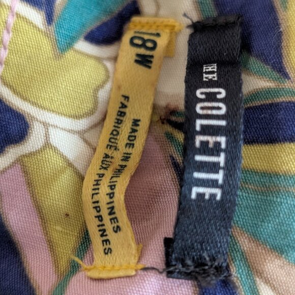 Maeve Collette Pants; retro 1970's spring colors print; Anthro's "magic fabric"! - Picture 4 of 12